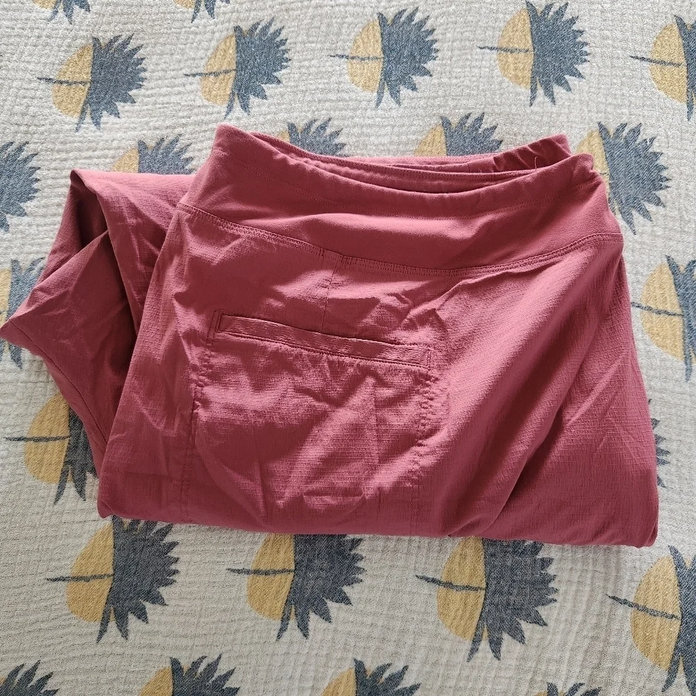 Athleta Trekkie North Jogger Pant Womens Plus Size 22 Berry Rose Pink Drawstring